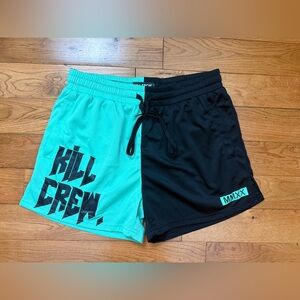 Kill Crew Muay Thai Mid-Thigh Two Tone Shorts